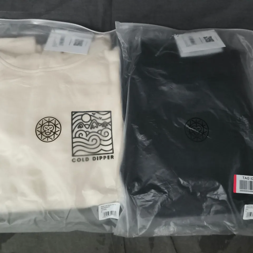 BOX OF APPROXIMATELY 12 ASSORTED BRASS MONKEY CLOTHING ITEMS TO INCLUDE HOODIES AND JOGGERS IN VARIOUS COLOURS AND SIZES