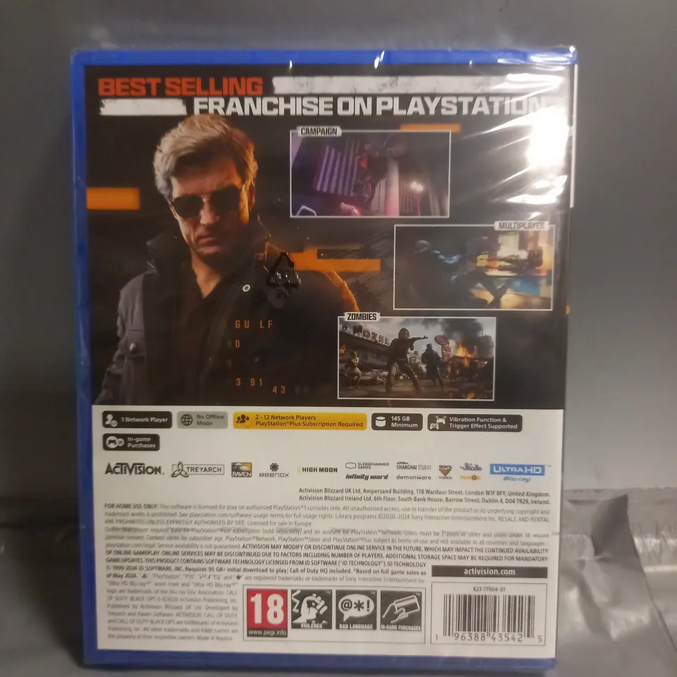 SEALED CALL OF DUTY BLACK OPS 6 FOR PS5