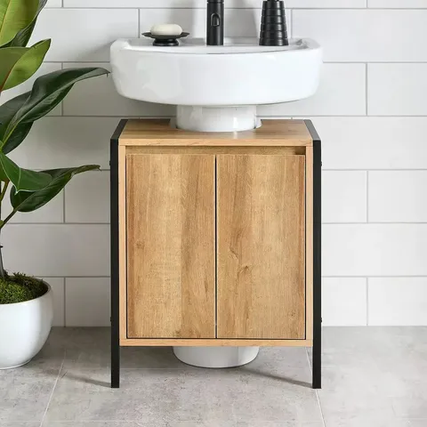 BOXED LARSON UNDER SINK CABINET - DARK OAK (1 BOX)