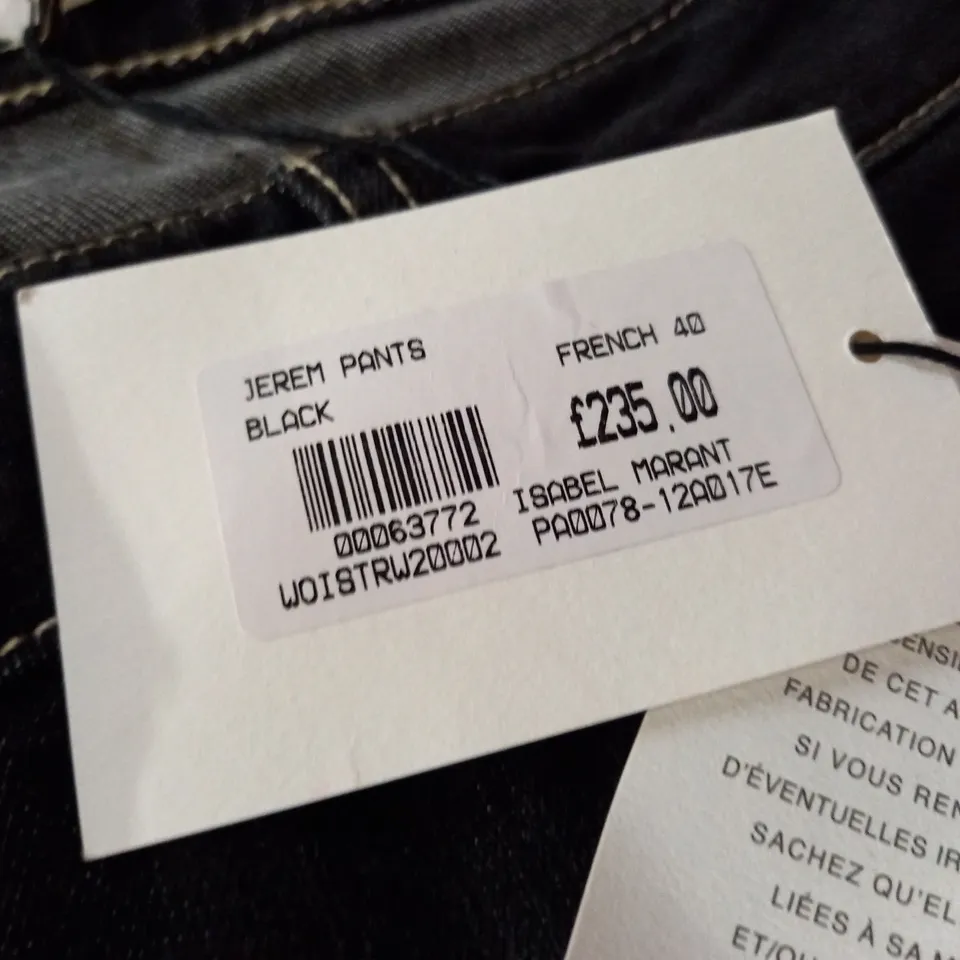 BRAND NEW ISABEL MARANT ETOILE JEREM PANTS - FRENCH 40
