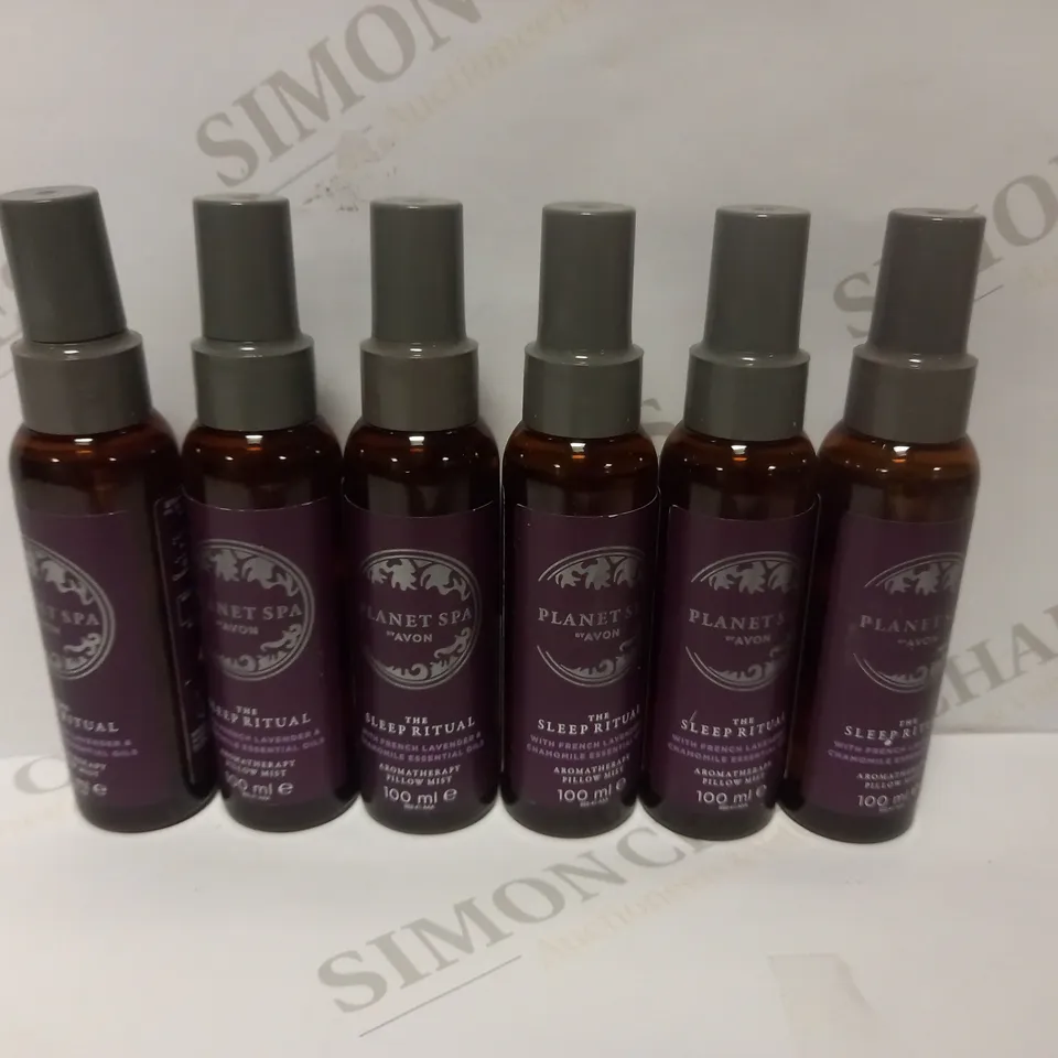 LOT OF 6 AVON PLANET SPA SLEEP RITUAL PILLOW MIST - (6X100ML)