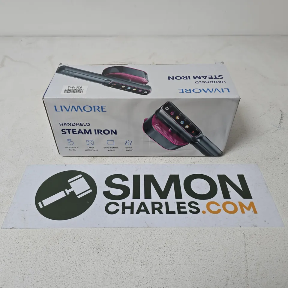 BOXED LIVMORE HANDHELD STEAM IRON