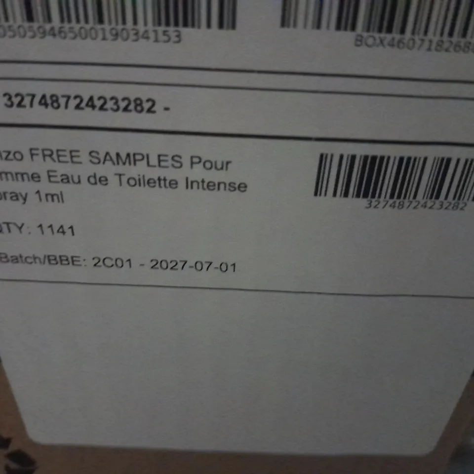 APPROXIMATELY 1141 KENZO HOMME EAU DE TOILETTE INTENSE 1ML SAMPLES