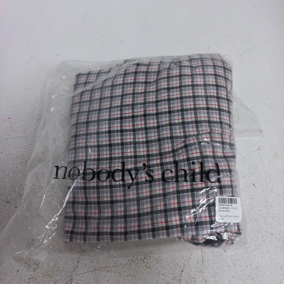 NOBODY'S CHILD WHITE RONDA SKIRT – UK16 