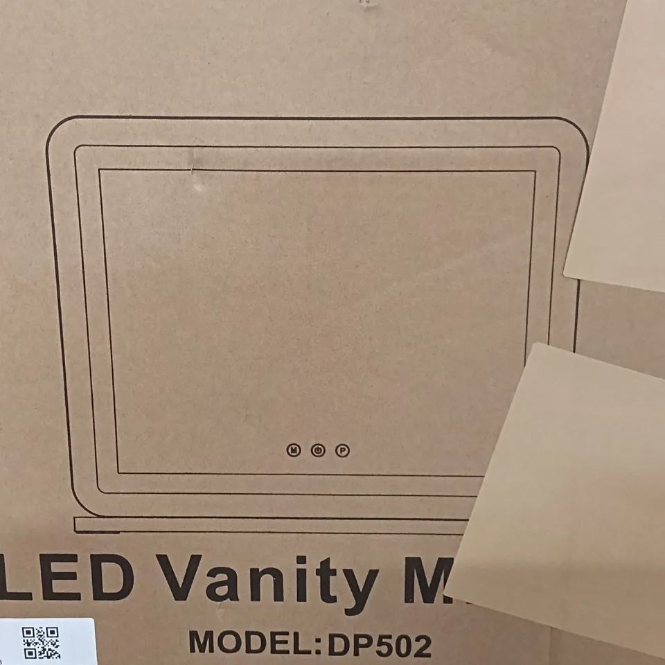 BOXED 3 COLOUR DIMMABLE LED MAKEUP MIRROR (1 BOX)