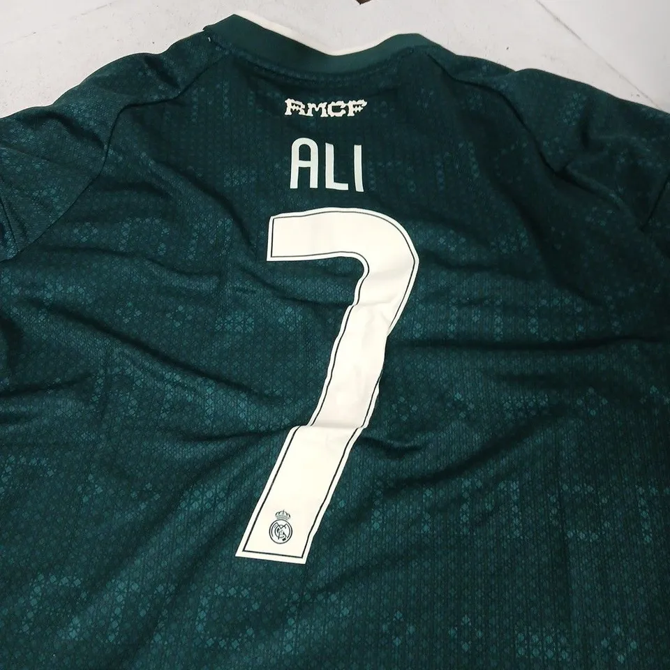 REAL MADRID FC JERSEY - ADIDAS, EMIRATES FLY BETTER SPONSOR, NO.7 ALI