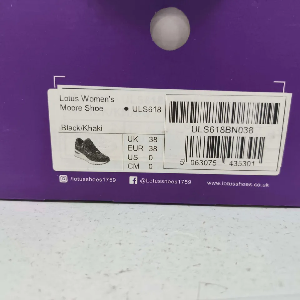 BOXED PAIR OF LOTUS WOMEN'S MOORE SHOE UK 5 