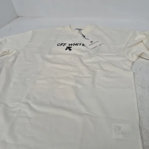 OFF-WHITE C/O VIRGIL ABLOH T-SHIRT – WHITE, SIZE L
