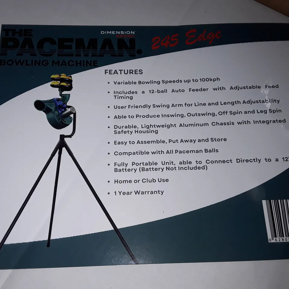 THE PACEMAN 245 EDGE BOWLING MACHINE