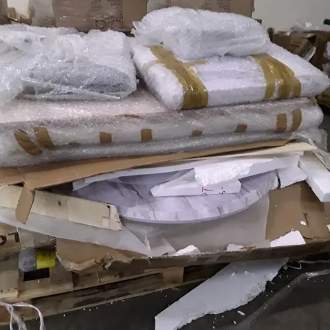 PALLET OF ASSORTED FURNITURE PARTS