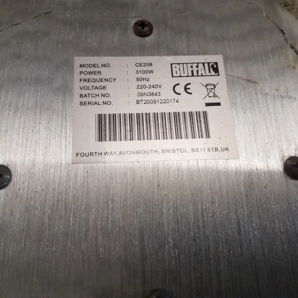 BUFFALO CE208 INDUCTION HOB 3KW