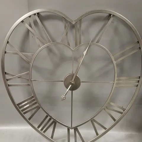 HEART SHAPED WALL CLOCK