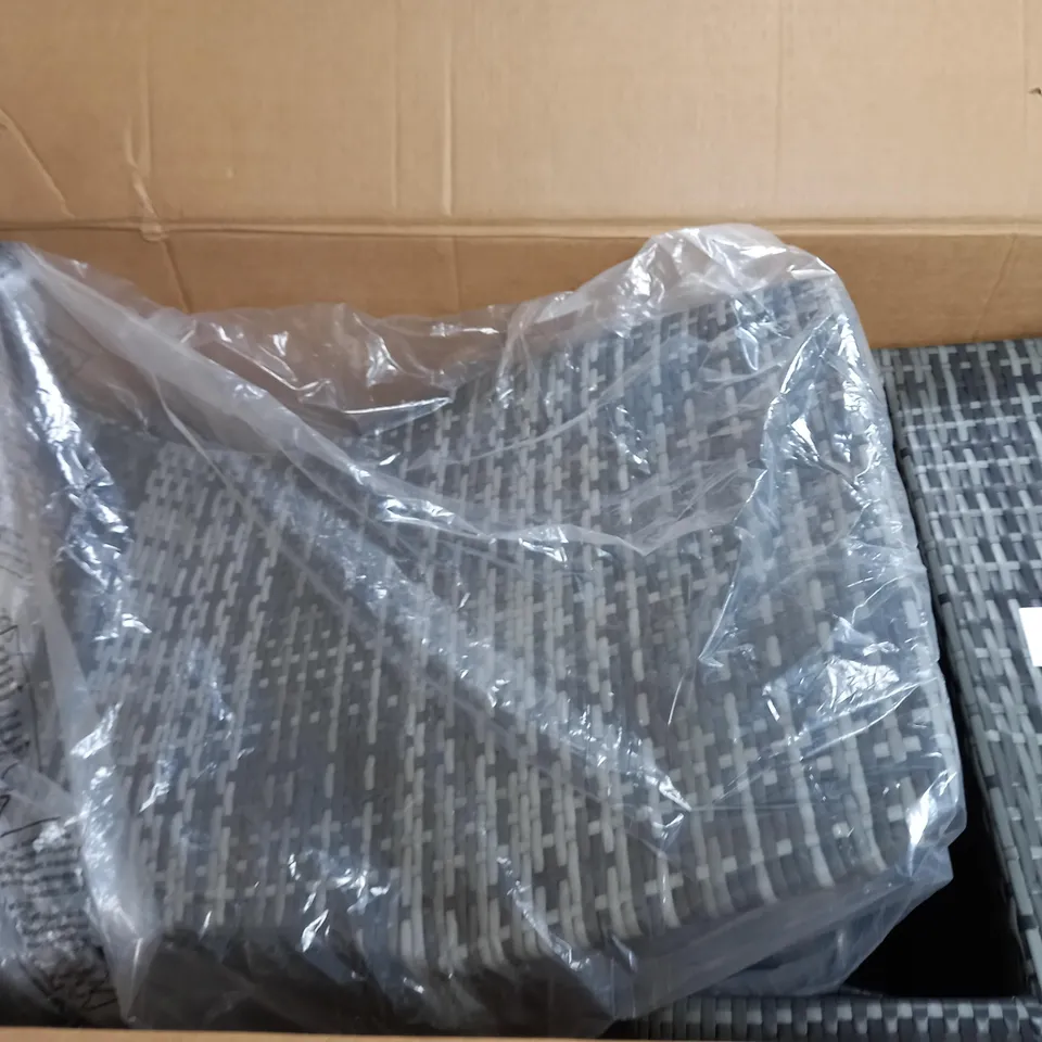 PAIR OF LINEA RATTAN ROCKING CHAIRS - DAMAGED - COLLECTION ONLY