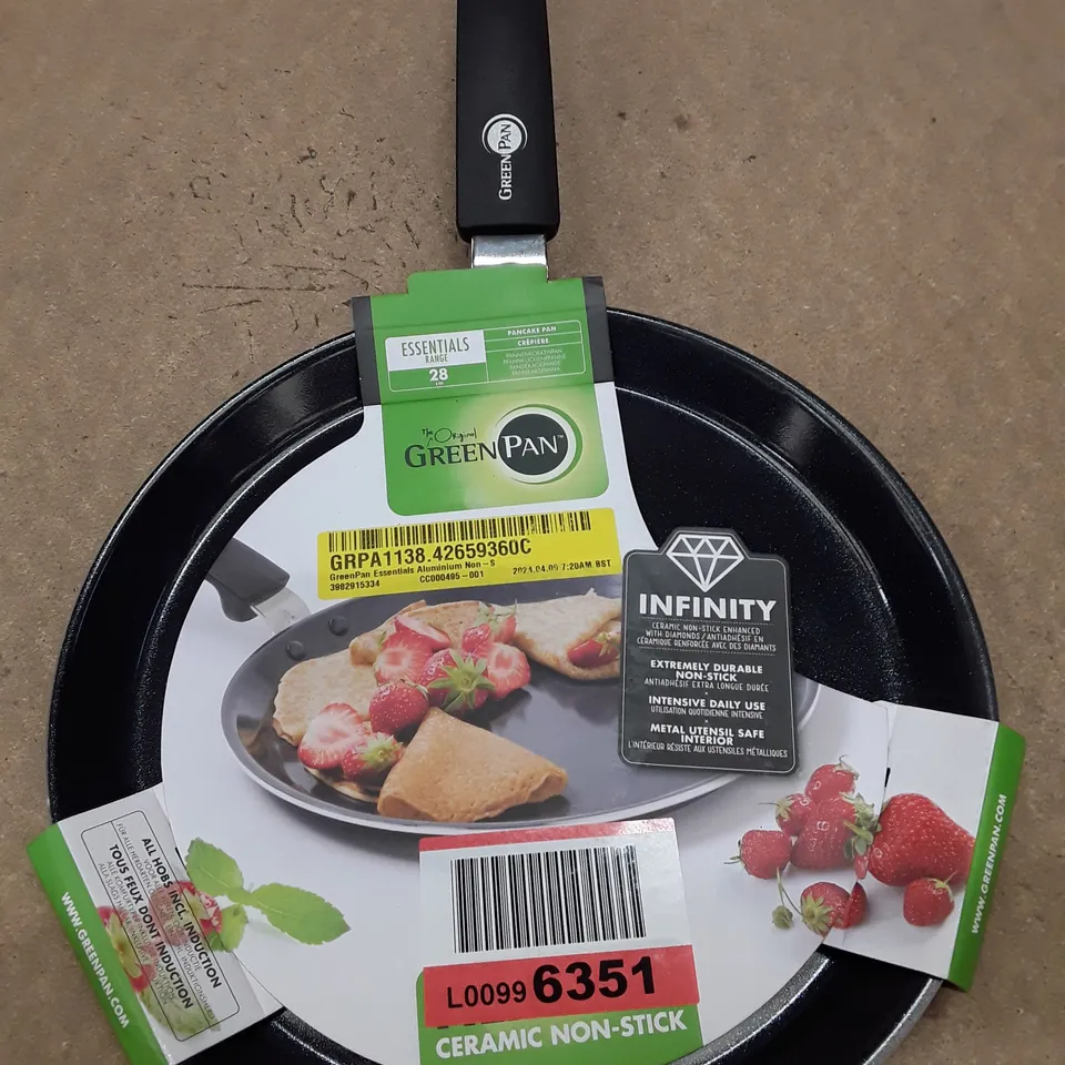 GREENPAN ESSENTIAL ALUMINIUM NON-STICK PANCAKE PAN 