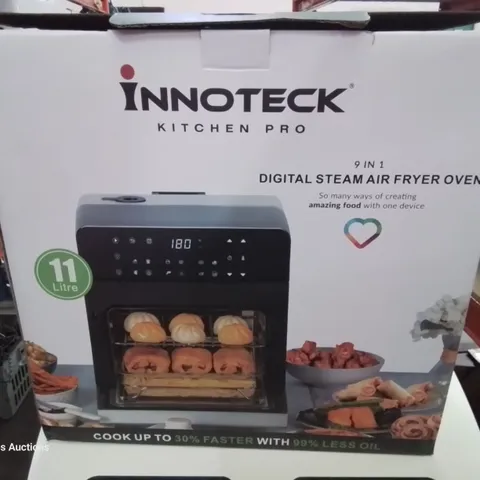 BOXED INNOTECK KITCHEN PRO 9 IN 1 DIGITAL STEAM AIR FRYER OVEN
