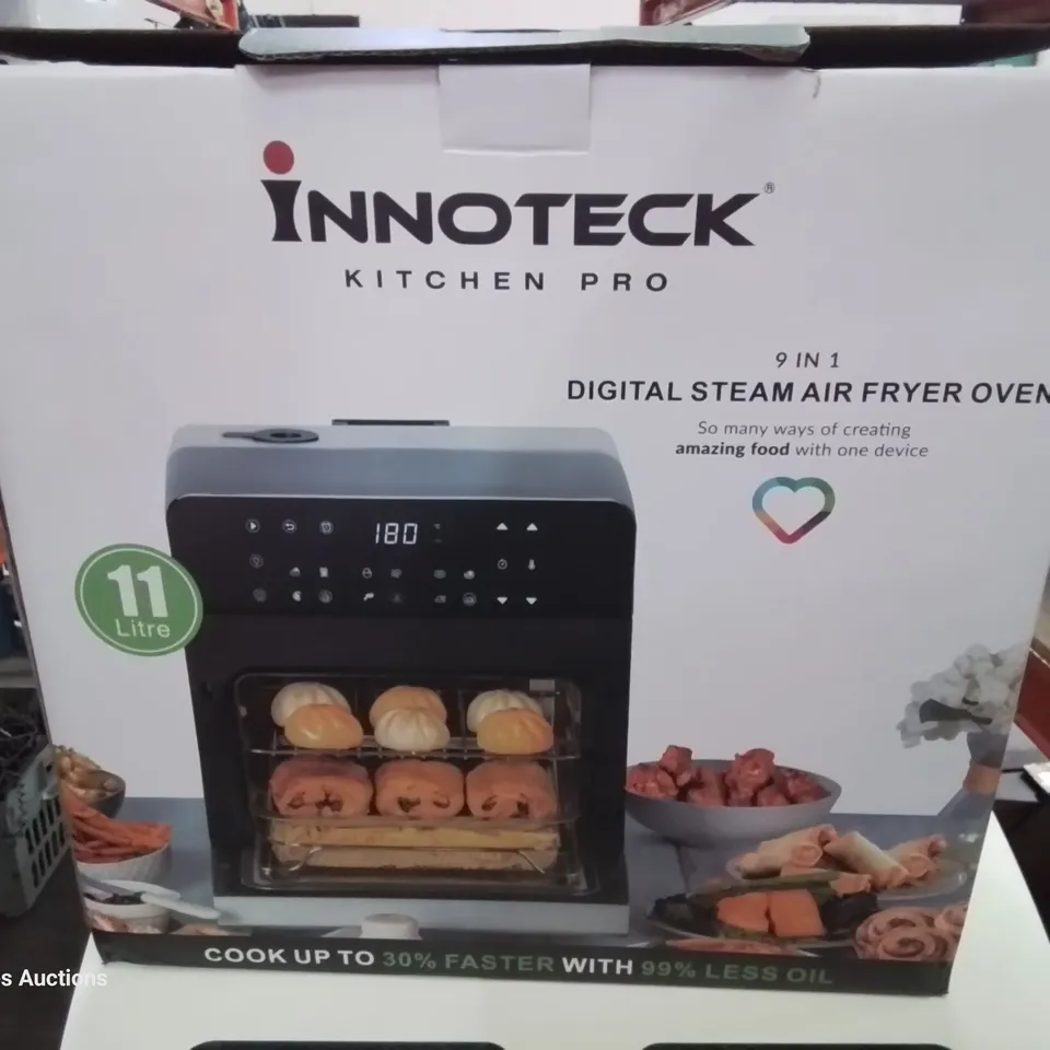 BOXED INNOTECK KITCHEN PRO 9 IN 1 DIGITAL STEAM AIR FRYER OVEN