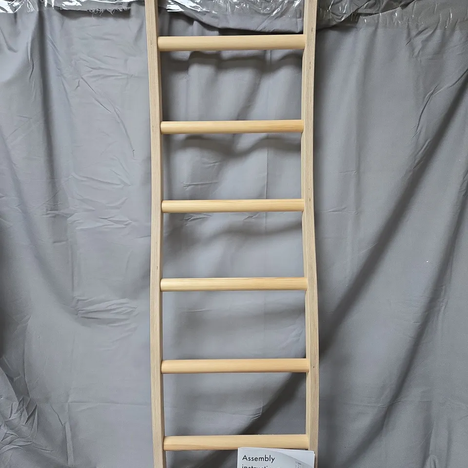 TRICLIMB WIBLI WOODEN CLIMBING LADDER – NATURAL FINISH, MODEL W