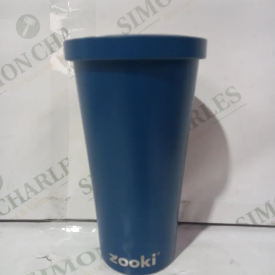 ZOOKI STAINLESS STEEL DRINKS CUP IN BLUE