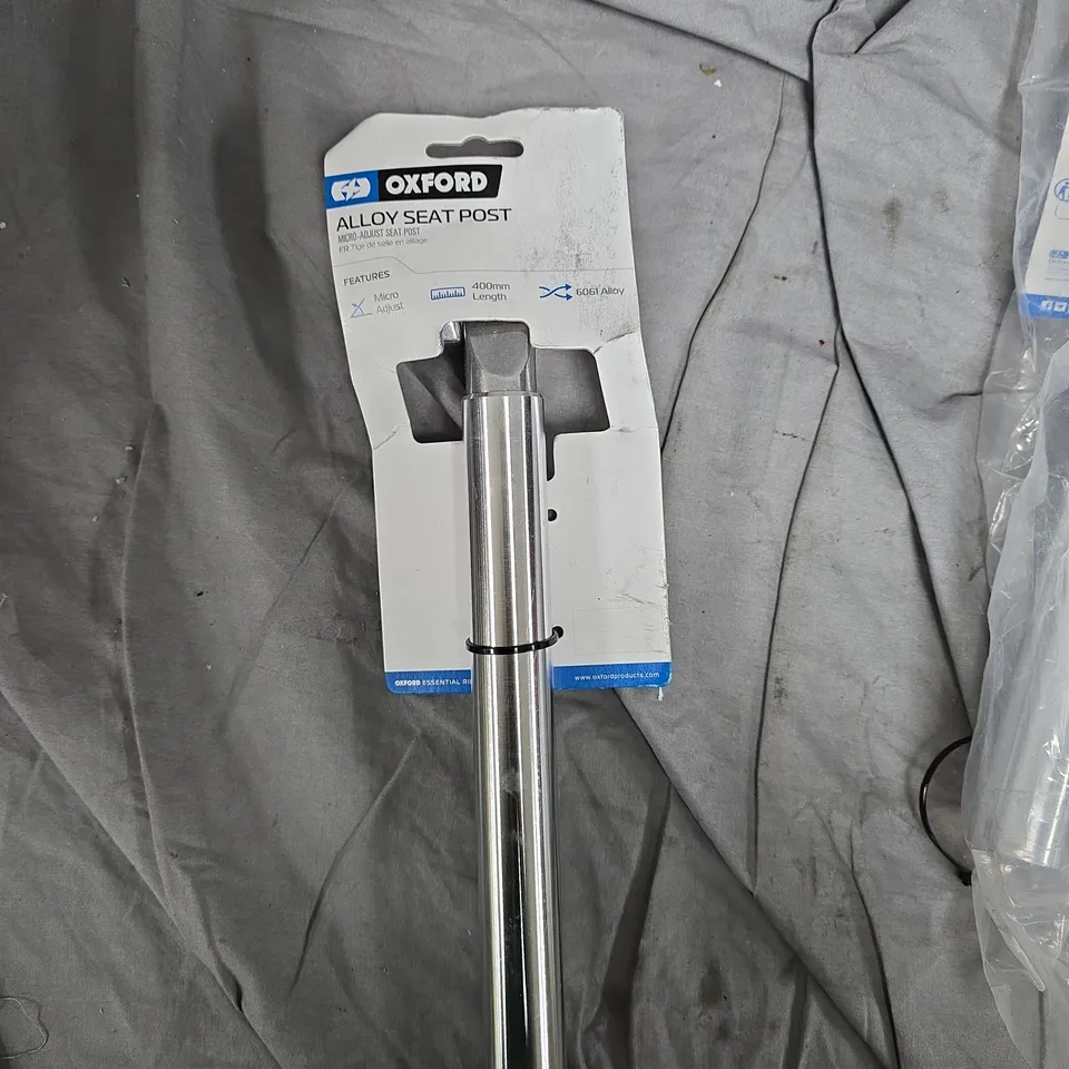 Oxford Alloy Seat Post – 400mm length, 6061 aluminium alloy, Micro-Adjust