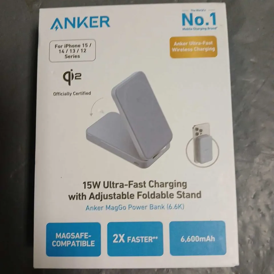 ANKER 15W ULTRA FAST CHARGING WITH ADJUSTABLE STAND - FOR IPHONE 