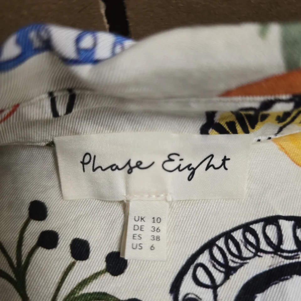 PHASE EIGHT WOMEN'S FLORAL PRINT TOP – UK SIZE 10