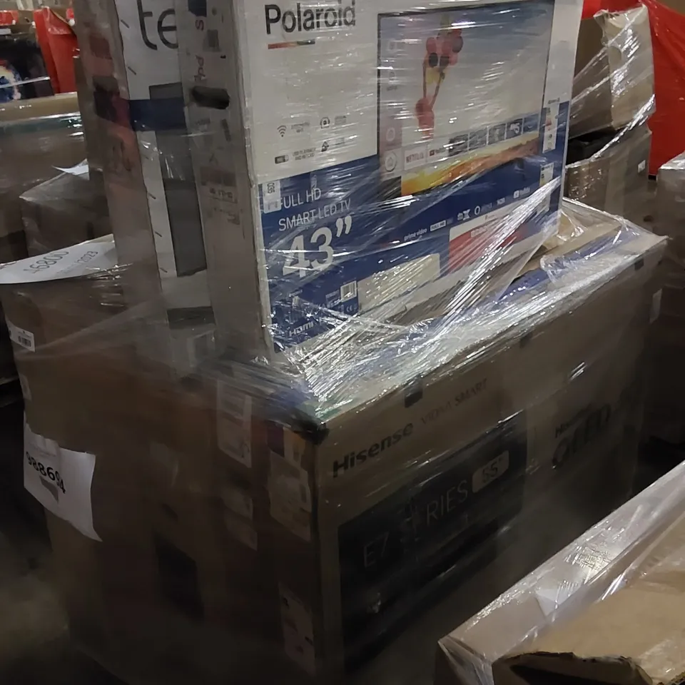 PALLET OF APPROXIMATELY 7 ASSORTED TELEVISIONS TO INCLUDE 