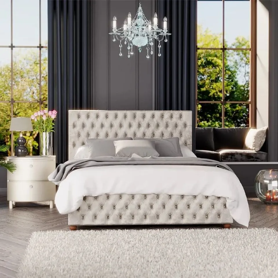UPHOLSTERED OTTOMAN BED (3 PIECES)