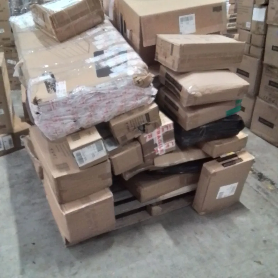 PALLET CONTAINING NEO PRODUCTS AND OTHER ASSORTED HOUSEHOLD GOODS TO INCLUDE;SUITCASE,HEATED BLANKET,STORAGE BOX