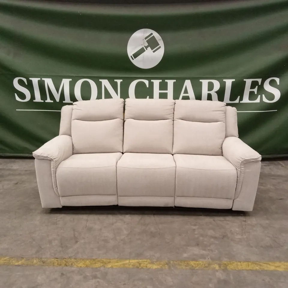 MIRO 3 SEATER MANUAL FABRIC RECLINER SOFA RRP £999