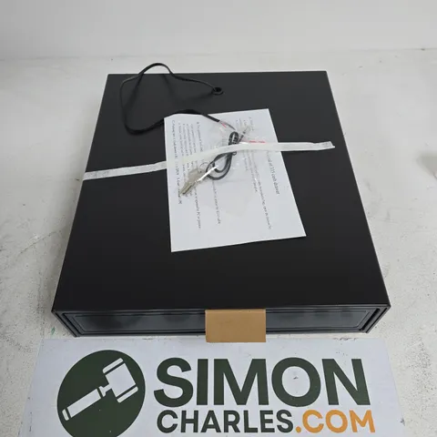 335 CASH DRAWER – BLACK METAL, INCLUDES 2 KEYS AND RJ11 CABLE