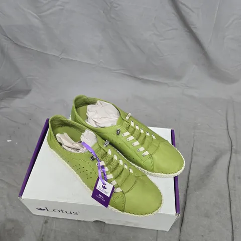 LOTUS KAMARI ULS403 LIME GREEN LEATHER SHOES – UK 6 (EU 40)