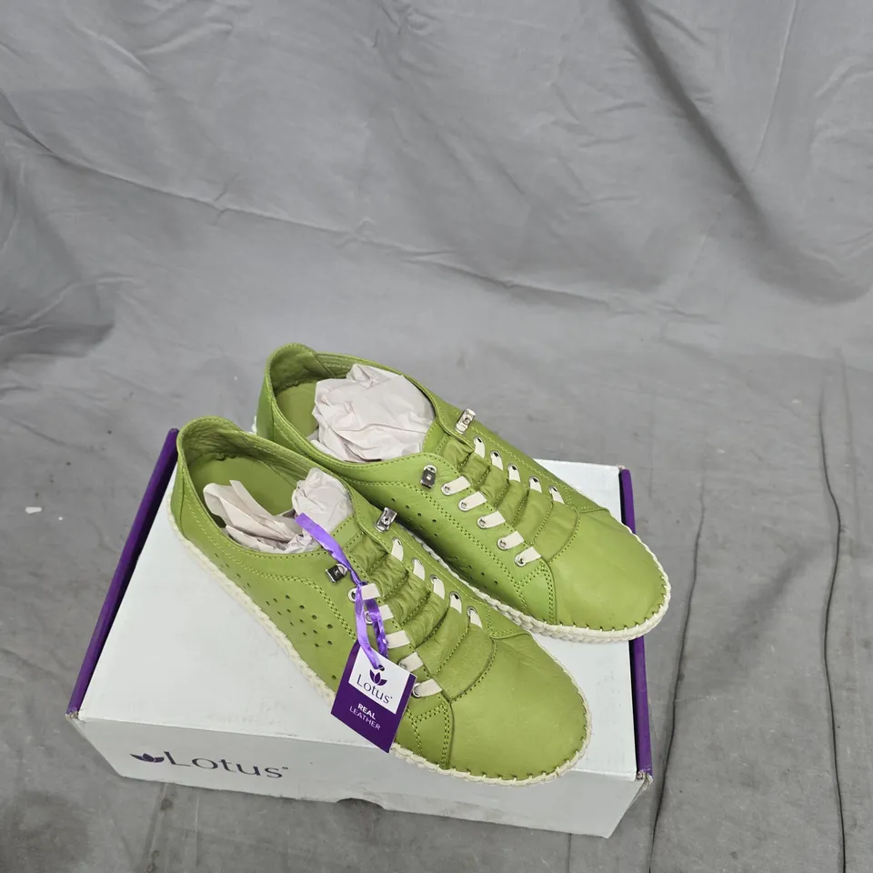 LOTUS KAMARI ULS403 LIME GREEN LEATHER SHOES – UK 6 (EU 40)