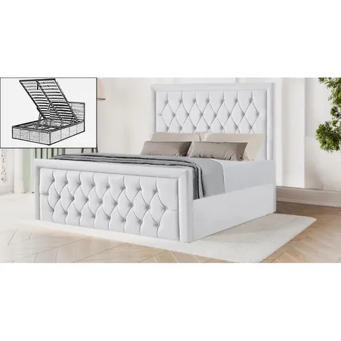 WRAPPED DIMARTINO UPHOLSTERED STORAGE BED (4 PIECES)