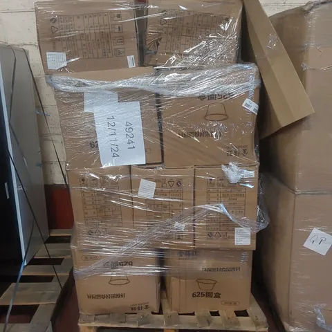 PALLET TO CONTAIN A LARGE ASSORTMENT OF SEALED FOOD CONTAINERS