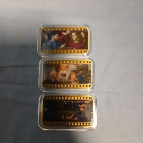 HARRY POTTER DECORATIVE GOLD-TONE BARS (SET OF 3) – IN CAPSULES