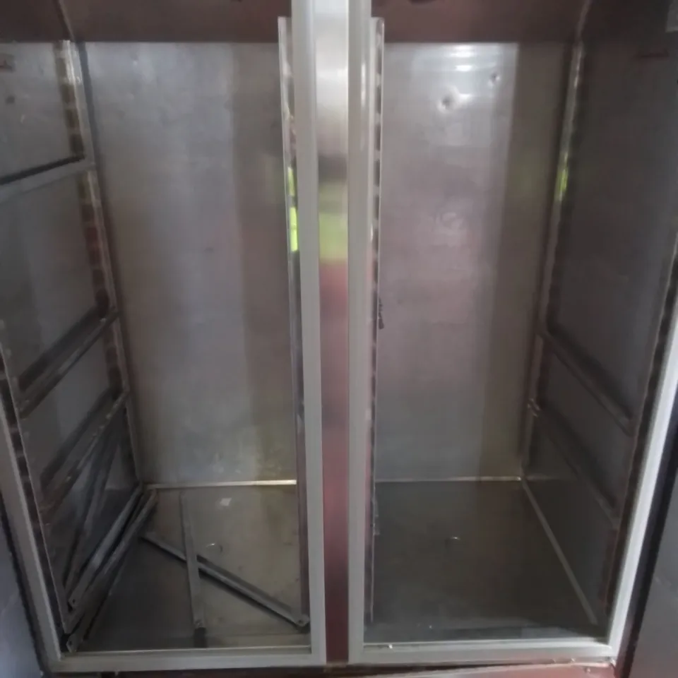 POLARIS COMMERCIAL SPA-TN-140 STAINLESS DOUBLE DOOR REFRIGERATED FOOD STORAGE UNIT