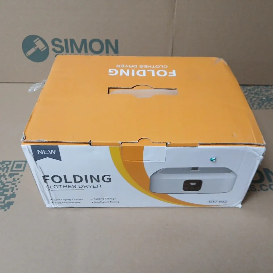 FOLDING CLOTHES DRYER – COMPACT FOLDABLE LAUNDRY DRYER, WITH ORIGINAL PACKAGING (GYI-002)