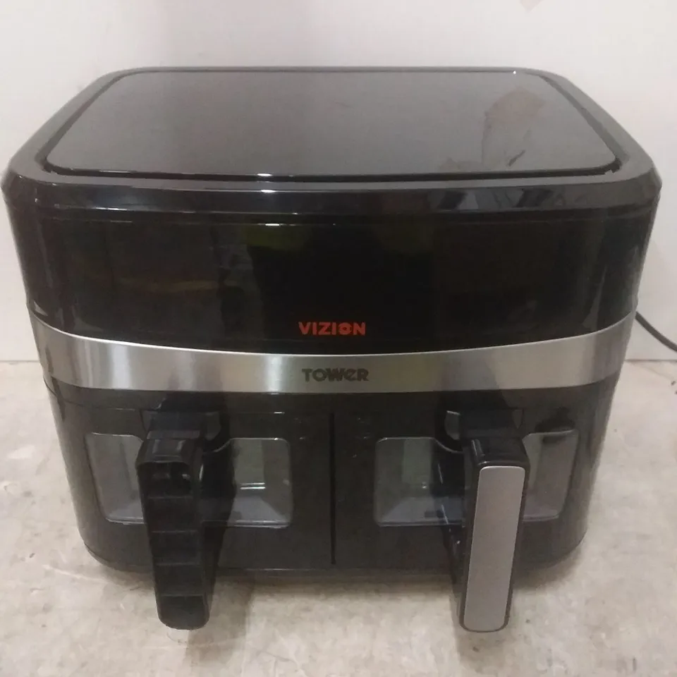 TOWER T17100 VORTX VIZION 9L DUAL BASKET AIR FRYER