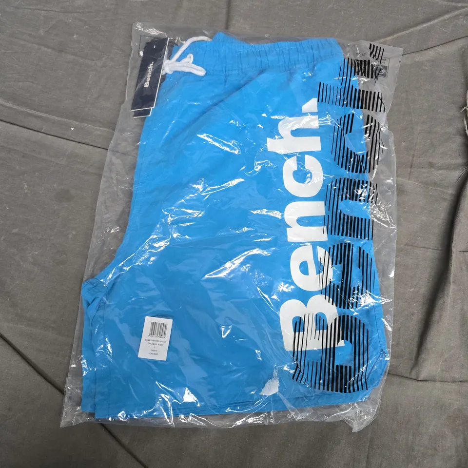 BAGGED BENCH SWIM SHORTS – TRANQUIL BLUE – UK L