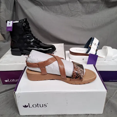 APPROXIMATELY 10 PAIRS OF ASSORTED LOTUS SHOES IN VARIOUS STYLES & SIZES 