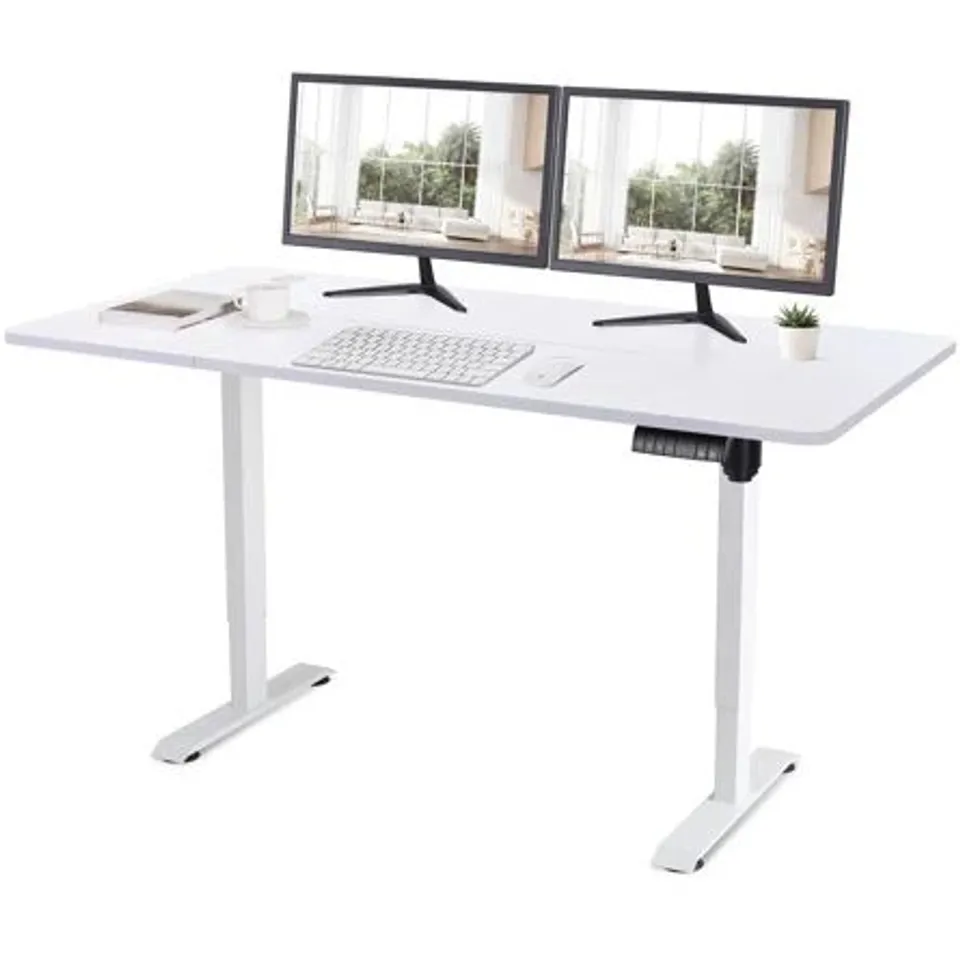 BOXED 160X80CM ELECTRIC HEIGHT ADJUSTABLE DESK (2 BOXES)