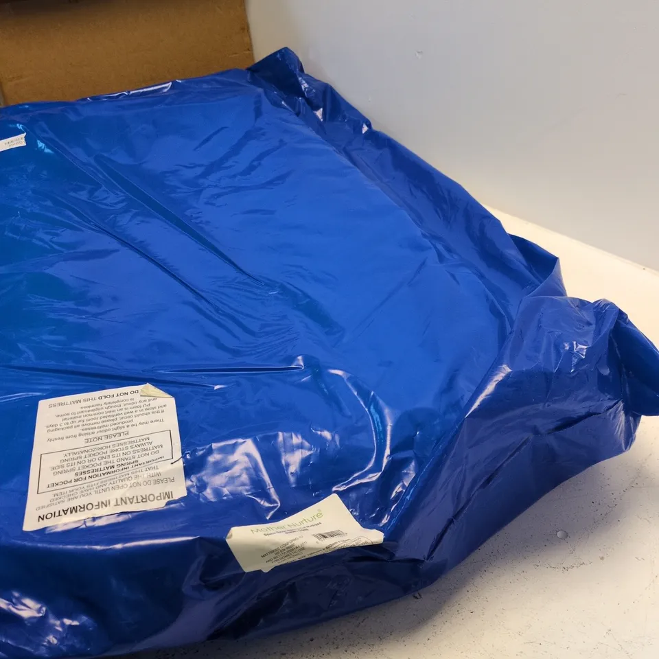 MOTHER NATURE SPACE SAVER SPRING COT MATTRESS – BLUE BAGGED