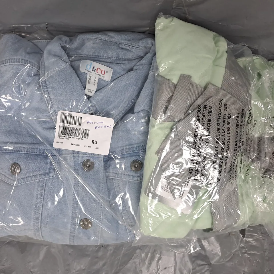 BOX OF APPROXIMATELY 15 ASSORTED HOUSEHOLD AND CLOTHING ITEMS IN VARIOUS STYLES, SIZES, AND COLOURS, ETC