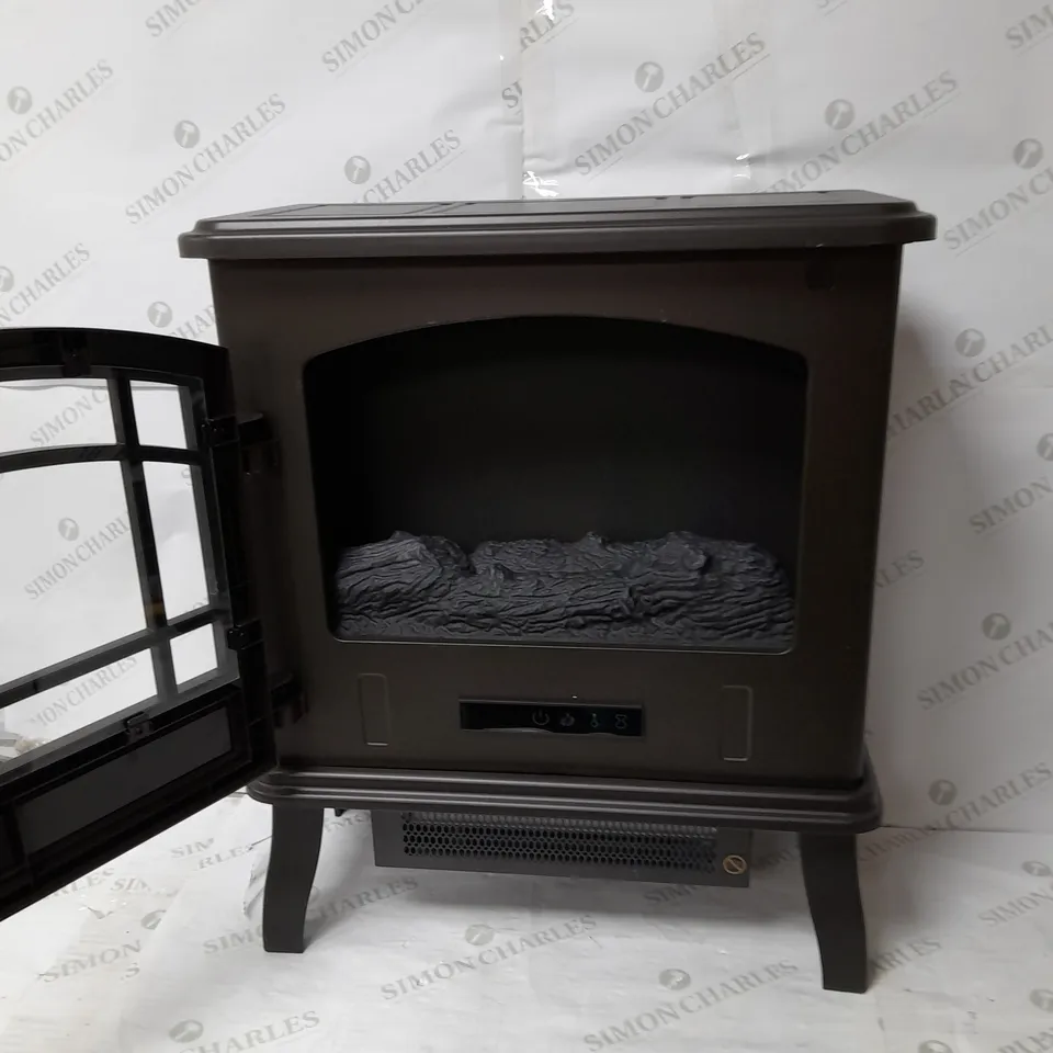 WARMLITE WINGHAM 2000W GREY ELECTRIC STOVE HEATER