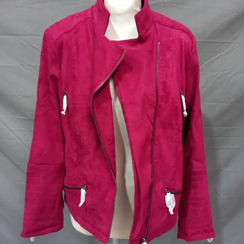 DANNII MINOGUE JACKET IN BURGUNDY SIZE 16