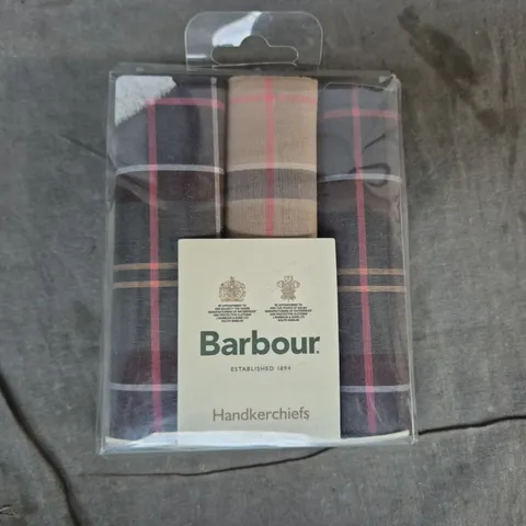 BARBOUR TARTAN HANKIES - ONE SIZE