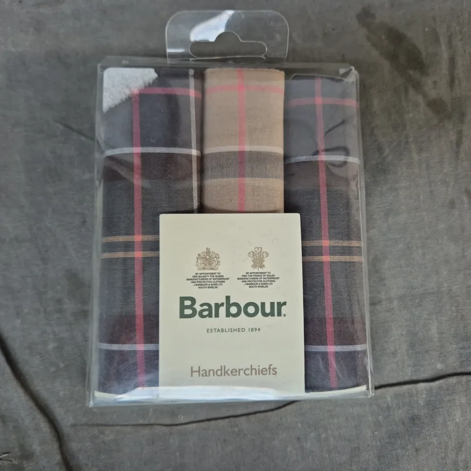 BARBOUR TARTAN HANKIES - ONE SIZE 