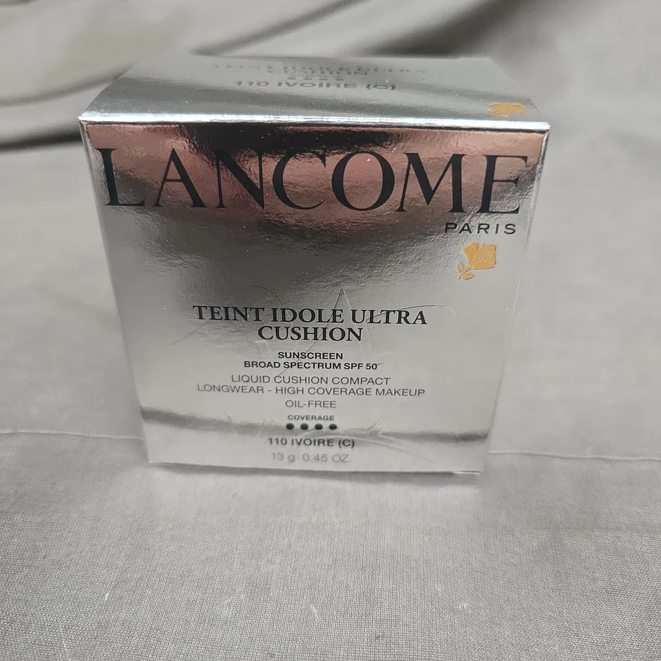 APPROXIMATELY 36 LANCOME PARIS SUNSCREEN BROAD SPECTRUM SPF 50 LIQUID CUSHION COMPACT LONGWEAR HIGH COVERAGE MAKE UP OIL FREE 13G 