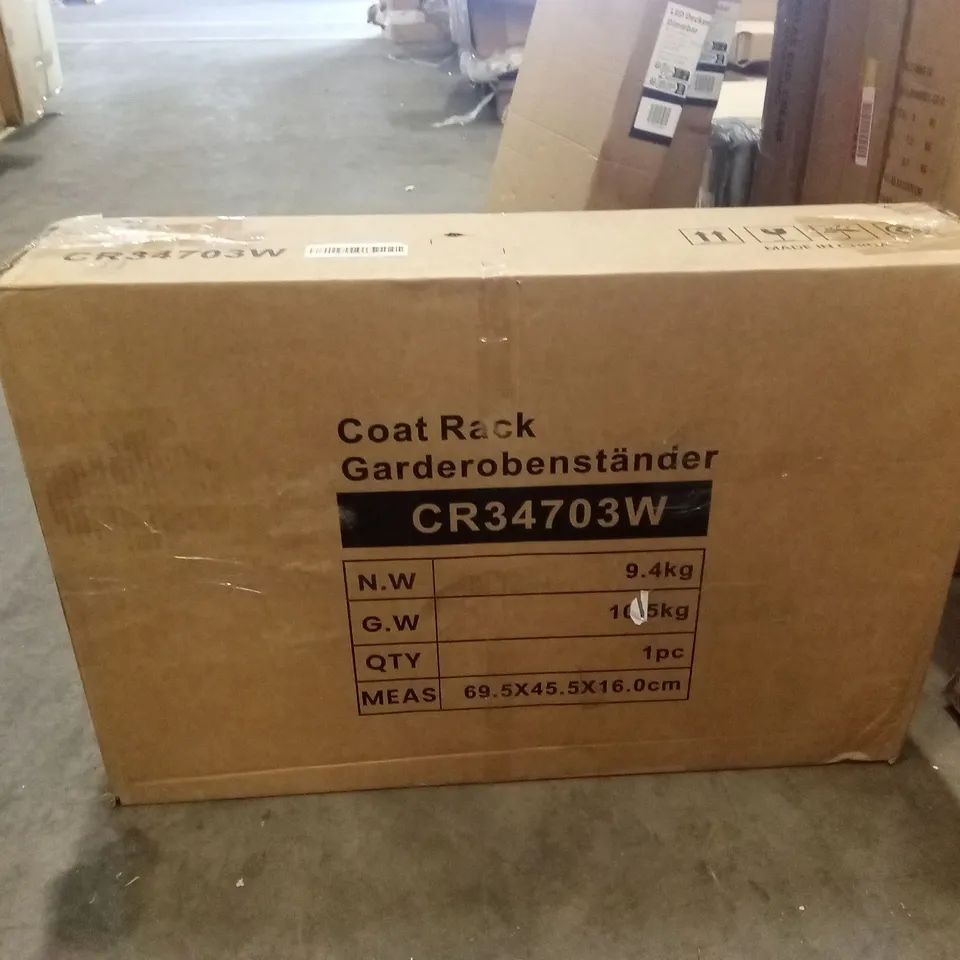BOXED COAT RACK - WHITE (1 BOX)