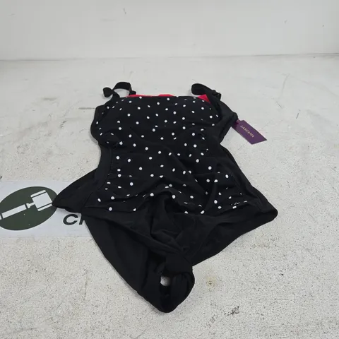 LASCANA BLACK RED SWIMSUIT UK 12C TAGGED